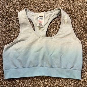 Blue ombré gymshark sports bra